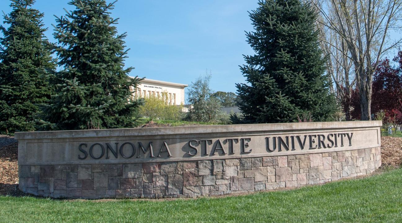 Sonoma State University Sign