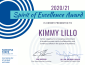 Spirit of Excellence Award certificate for Kimmy Lillo