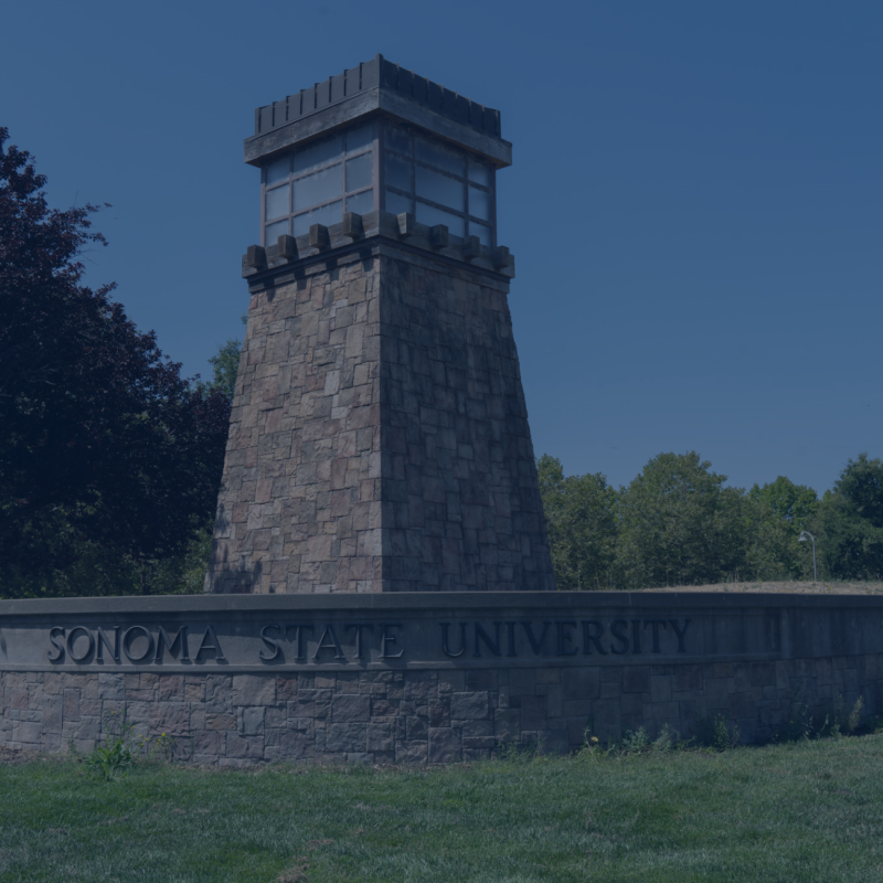 Sonoma State Lighthouse Sign